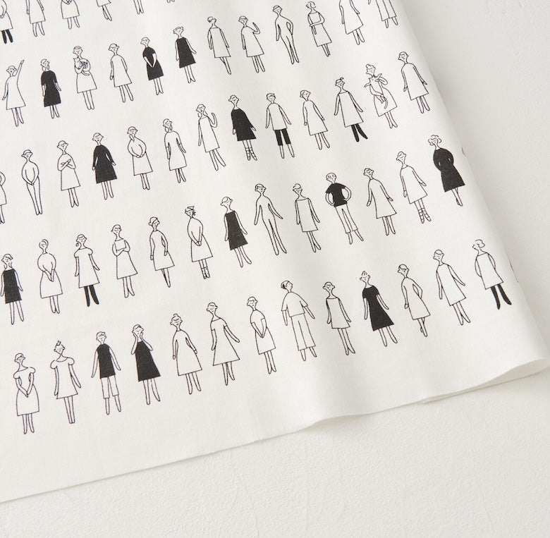 100 LADIES WITH GENTS embroidery fabric