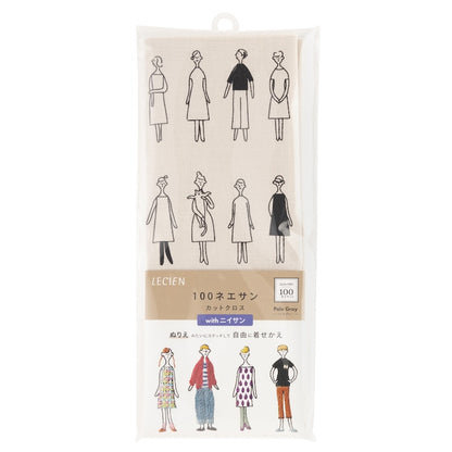 100 LADIES WITH GENTS embroidery fabric
