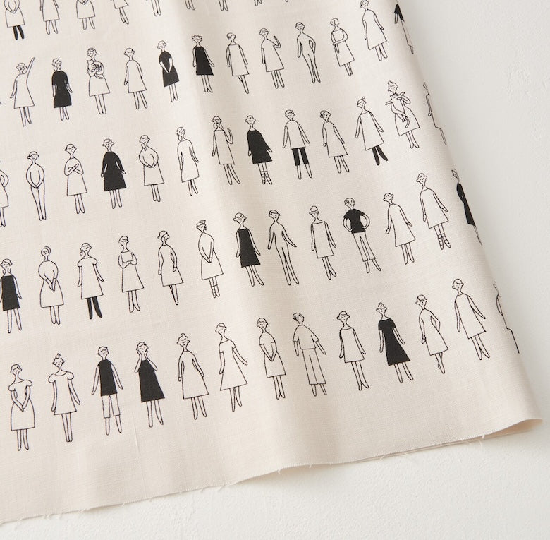 100 LADIES WITH GENTS embroidery fabric