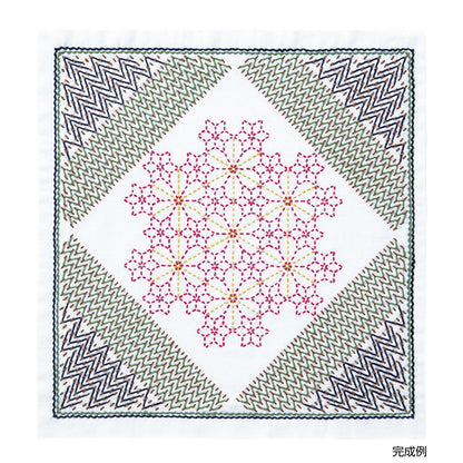 刺し子の花ふきんキット