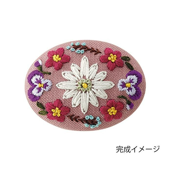 フランス刺しゅうブローチキット