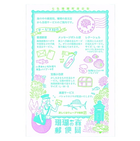架空商店街 活版印刷 ハガキ