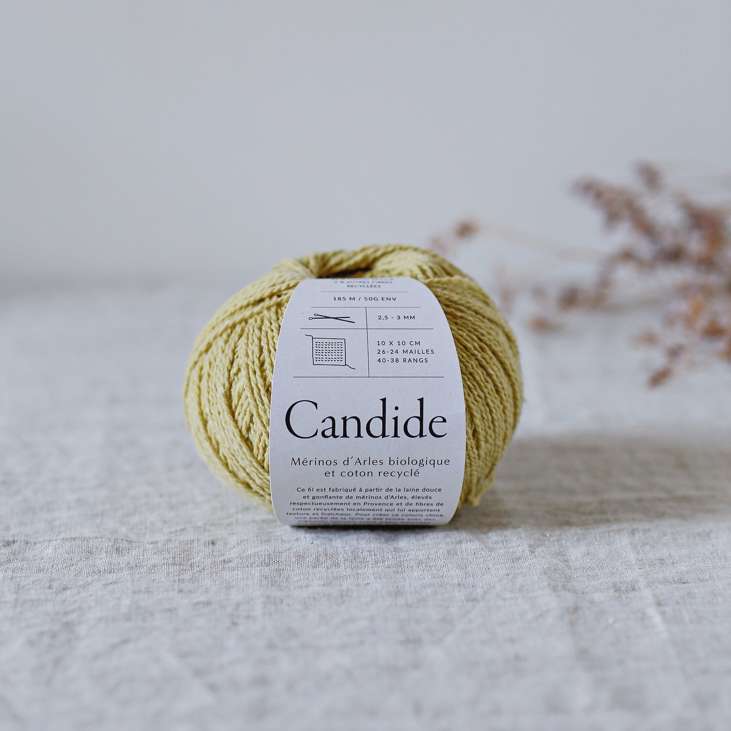 Candide wool/cotton yarn