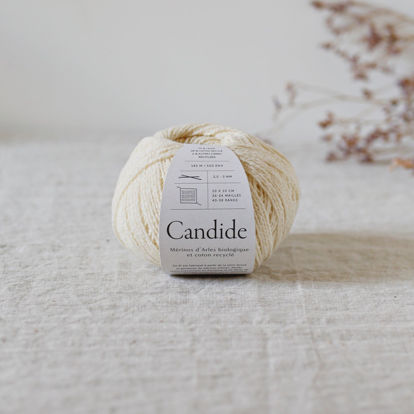 Candide wool/cotton yarn