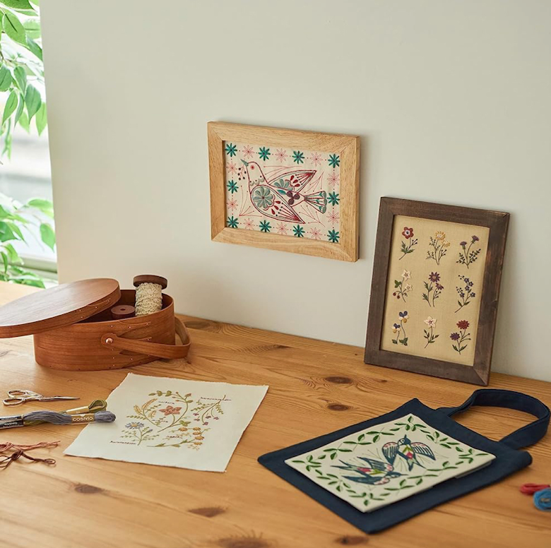 COSMO Swallow and Plant Series Embroidery Kit