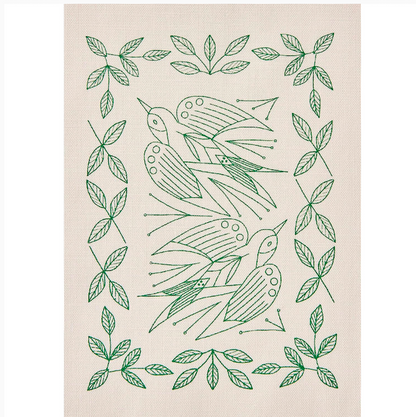 COSMO Swallow and Plant Series Embroidery Kit