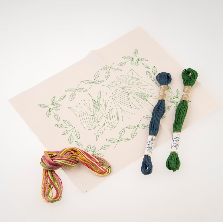 COSMO Swallow and Plant Series Embroidery Kit