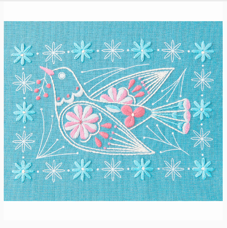 COSMO Swallow and Plant Series Embroidery Kit