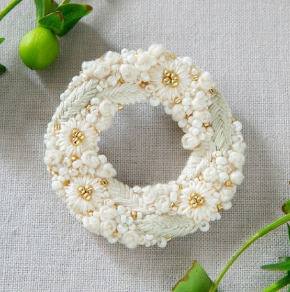 k.omono hanabatake brooch 刺繍キット