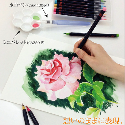 水彩毛筆「彩」2０色セット