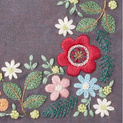 COSMO "Midnight Forest Party" mini tote embroidery kit