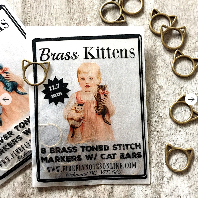 Cat stitch markers
