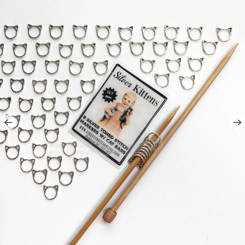 Cat stitch markers