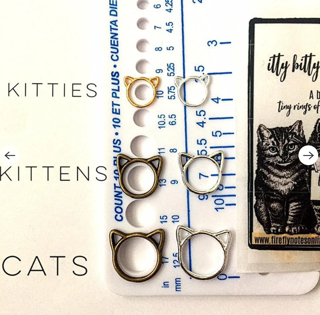 Cat stitch markers