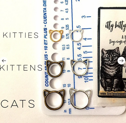 Cat stitch markers