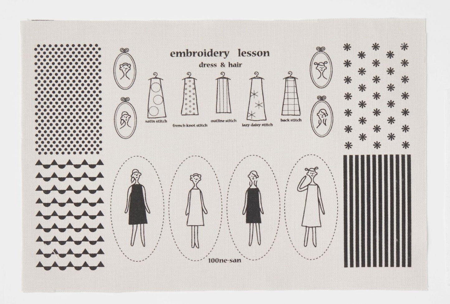 100 LADIES charm embroidery kit