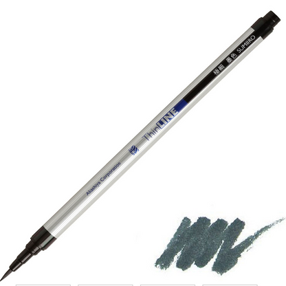 極細毛筆「彩」ThinLINE 墨色